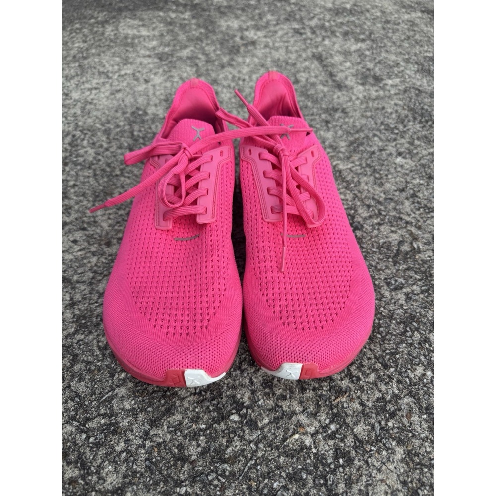 Flux Adapt Runner Ruby Mens 9.5 Womens 11 Neon Pink Running Athletic Knit Shoes - Picture 2 of 9